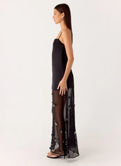 Jesiah Embellished Maxi Dress Black