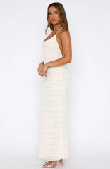 Goodbye Halter Maxi Dress