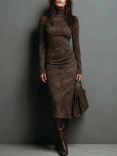 Emma - Elegant Long-Sleeve Midi Dress