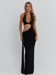 Giulsy Black Maxi Dress