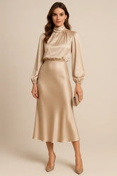 Amara Draped Midi Dress