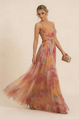 Angela | Women'S Romantic Sleeveless Maxi Wedding Guest Dress