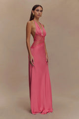 Dinah Lace And Satin Dress