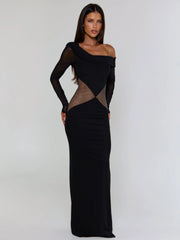 Lumina Black Maxi Dress