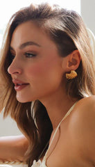 Noelle | Women'S Gold Shell Earrings