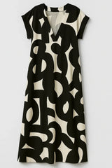 Chic Women'S V-Neck Maxi Dress With An Elegant Silhouette