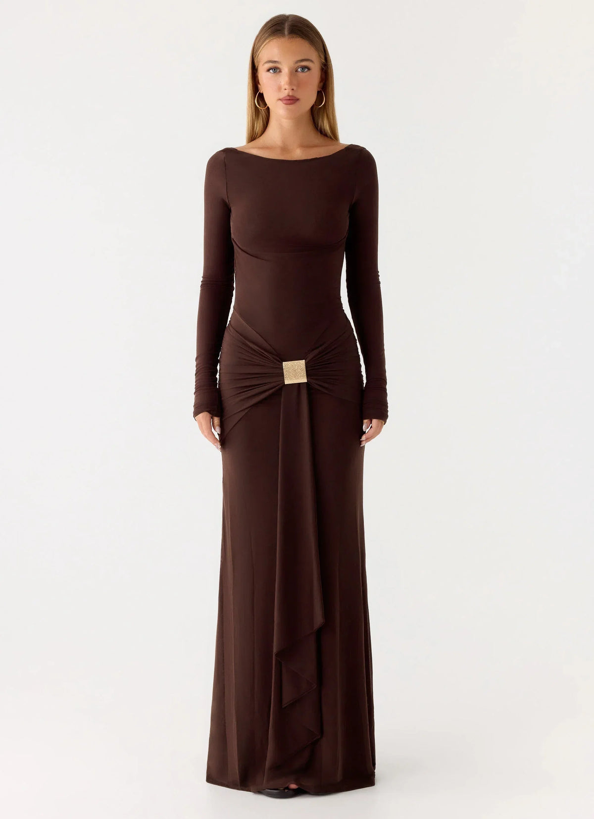 Dray Maxi Dress Chocolate