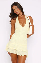 Lemon Riviera Mini Dress