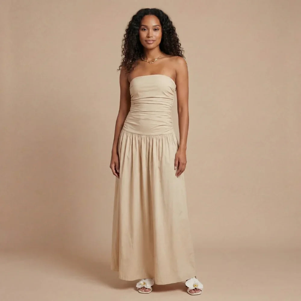 Natasha Ruched Maxi Dress