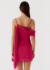 In Your Place Mini Dress Fuchsia