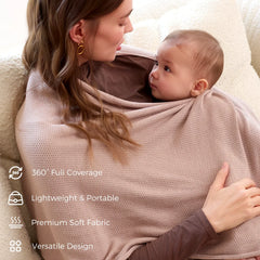 Taupe Peekaboo Nursing Poncho