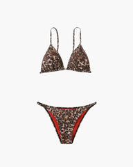 Duttini | Adjustable Straps Leopard Bikini Set