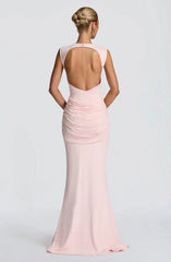 Lorenza Pink Maxi Dress
