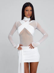 Olyra White Mini Dress