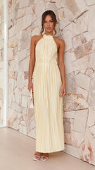 Malia Pleated Maxi Dress