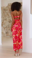 Valencia Ruched Midi Dress