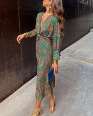 Emmeline Wrap Midi Dress
