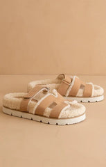 Adelene Sherpa Lined H-Strap Sandal