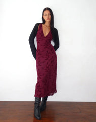 Alessia Velvet Midi Dress