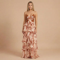 Botanica Ruffled Maxi Dress