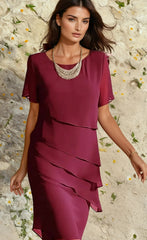 Meredith Ruffle Midi Dress