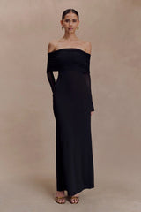 Josie Off Shoulder Mesh Maxi Dress