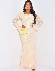 Isabella Sequin Maxi Dress