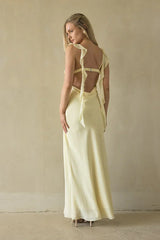 Sarila Ruffle Strap Maxi Dress