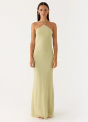 Anouk Halter Maxi Dress Sage