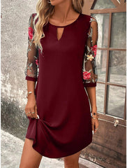 Isabelle Embroidered Mini Dress