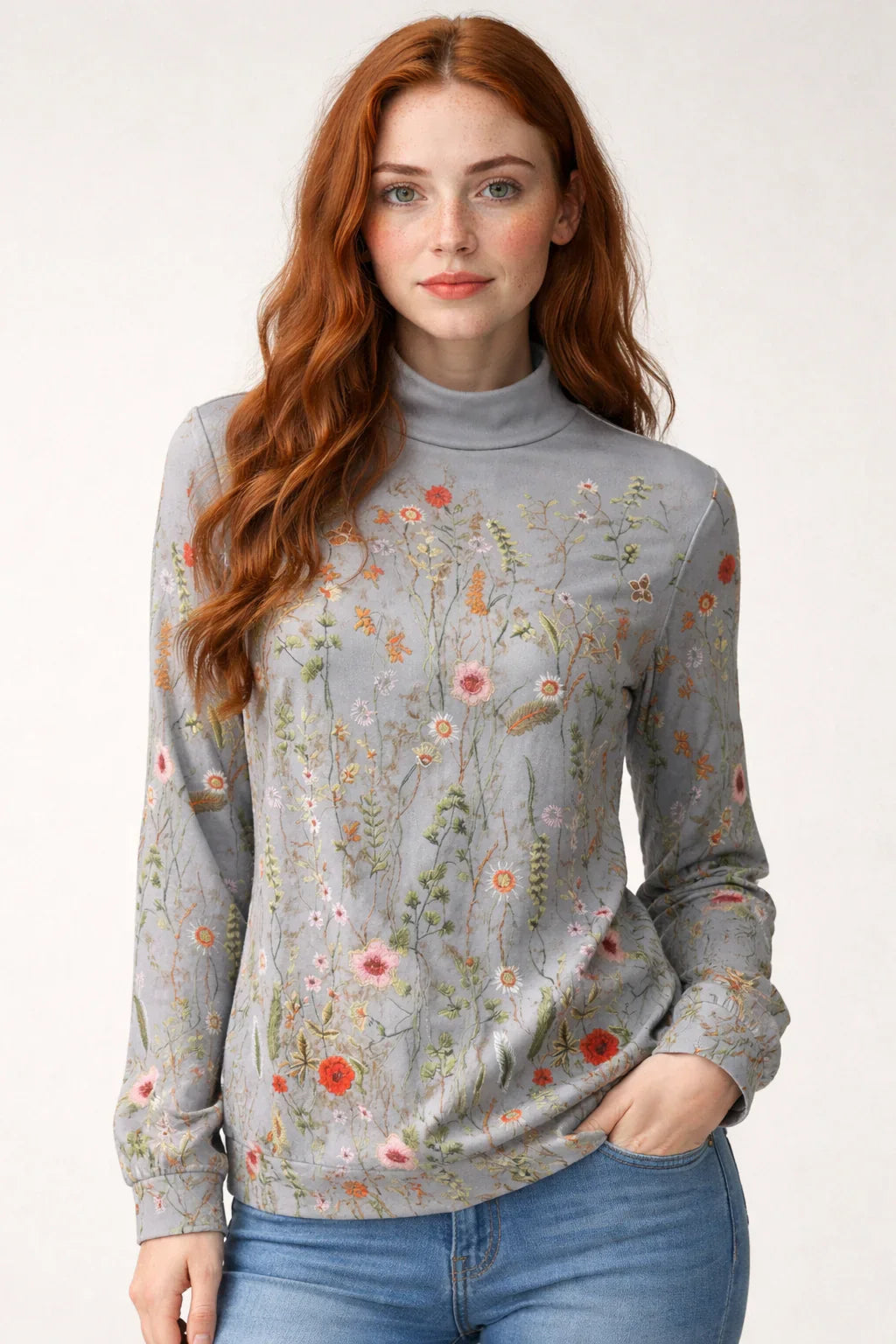 Orvella Cozy Printed Sweater - Soft, All-Day Comfort