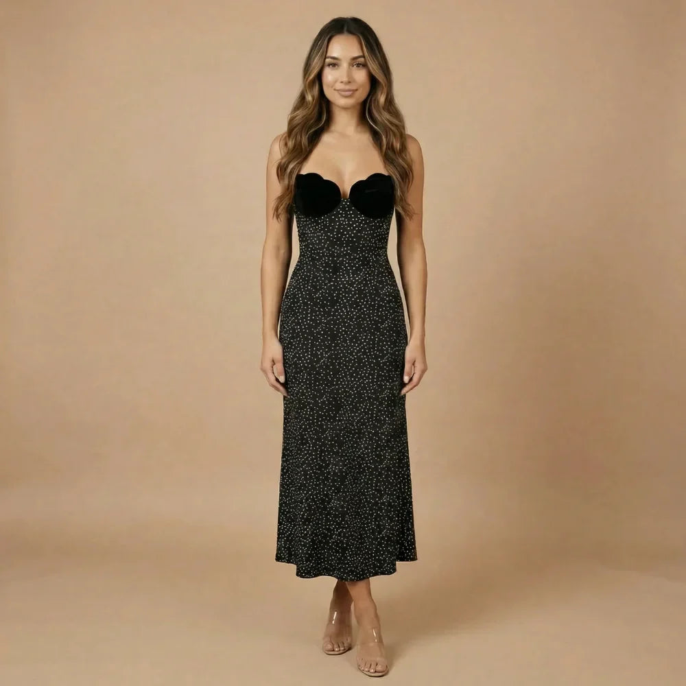 Isadora Polka Dot Midi Dress