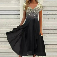 Isabella Sequin Midi Dress