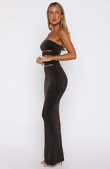 Noir Luxe Maxi Dress