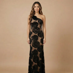 Arabella Appliqué Maxi Dress