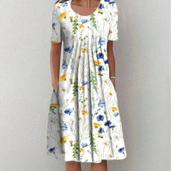Natasha Pleated Midi Dress