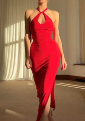 Sienna Halter Maxi Dress