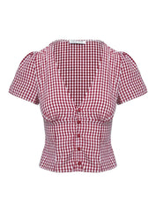 Charlotte Gingham Crop Top