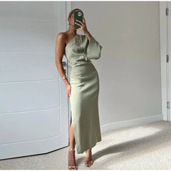 Alessandra Draped Midi Dress