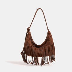 Duttini | Fringe Detail Handbag For Women – Statement Accessory