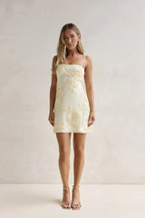 At The Bar Mini Dress Yellow