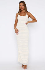 Goodbye Halter Maxi Dress