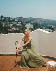 Juliana Pleated Maxi Dress