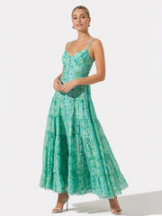 Tazia Tiered Floral Maxi Dress