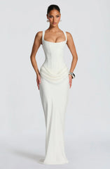 Hourglass Maxi Dress — Sculpted Silhouette, Effortless Style