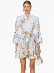 Rebellion Button Mini Dress