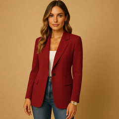 Rosalie Notched Single Button Blazer