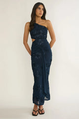 Luli Cut-Out Maxi Dress Navy