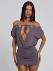 Marcy Off Shoulder Mini Dress