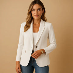 Rosalie Notched Single Button Blazer